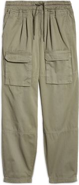 Washed Cotton Cargo Pants