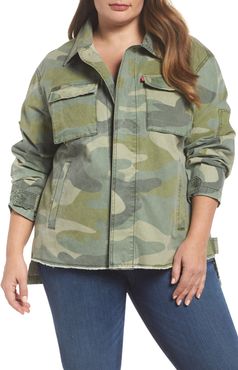 Plus Size Women's Levi'S High/low Shirt Jacket