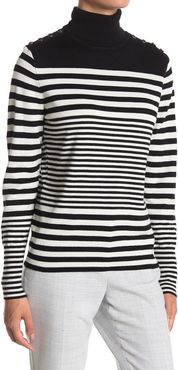 JOSEPH A Striped Turtleneck Sweater at Nordstrom Rack