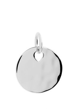 Engravable Hammered Pendant Charm