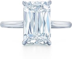 Ashoka Cut Diamond Solitaire Platinum Ring