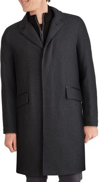 Wool Blend Twill Topcoat