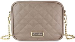 Double Take Faux Leather Crossbody Diaper Bag - Beige