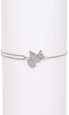 Alex and Ani Sterling Silver Dove Station Pull Chain Bracelet at Nordstrom Rack