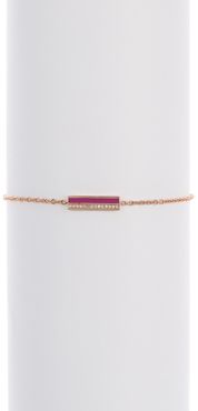 EF Collection 14K Rose Gold Diamond & Berry Enamel Bracelet - 0.04 ctw at Nordstrom Rack