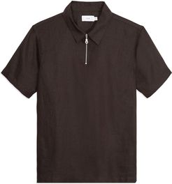 Ben Linen Zip Polo