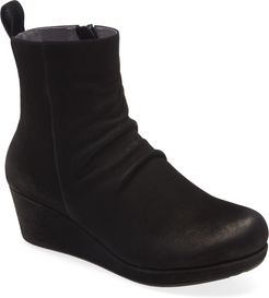Yash Slouchy Leather Wedge Bootie