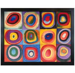 Overstock Art Farbstudie Quadrate Hand Painted Oil on Canvas - 36" x 48" at Nordstrom Rack