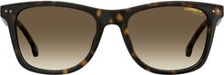 51mm Rectangle Sunglasses - Dark Havana/ Brown Gradient