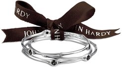 JOHN HARDY Sterling Silver & Chalcedony Bamboo Bangles - Pack of 3 at Nordstrom Rack