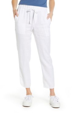 Caslon Track Style Linen Pants