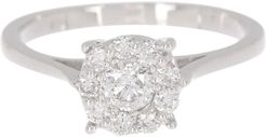 Effy 14K White Gold Prong Set Diamond Cluster Ring - Size 7 - 0.51 ctw at Nordstrom Rack