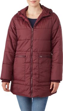 3-In-1 Hybrid Quilted Waterproof Maternity Puffer Coat