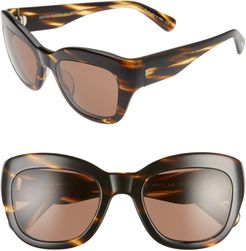 Lalit 51mm Wrap Sunglasses - Cocobolo