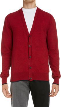 Elbow Patch Cotton & Wool Cardigan