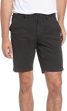 Belleville Regular Fit Flat Front Stretch Cotton Bermuda Shorts