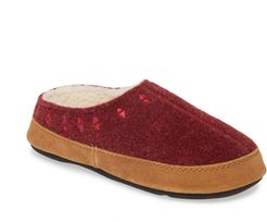 Geo Embroidered Hoodback Slipper