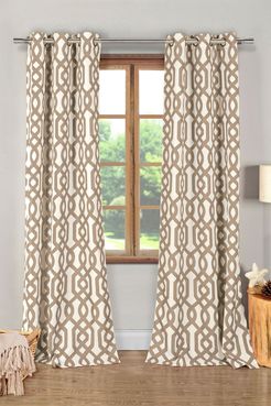 Duck River Textile Ashmont Printed Textured Panel Curtains - Set of 2 - Taupe at Nordstrom Rack