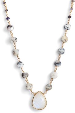 Semiprecious Stone Pendant Necklace