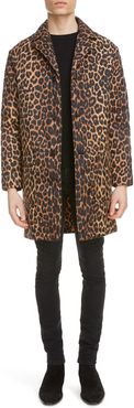 Leopard Print Padded Coat