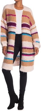 360 Cashmere Joanne Striped Chunky Knit Cardigan at Nordstrom Rack