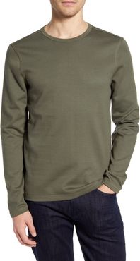 7 For All Mankind Cotton Blend Long Sleeve Crewneck T-Shirt