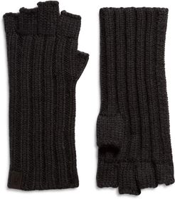 Ribbed Fingerless Gloves