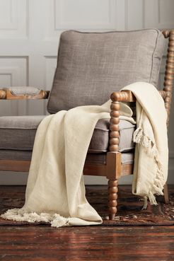 YaYa & Co. Coachella White Linen Throw at Nordstrom Rack