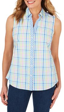 Elisa Spring Gingham Wrinkle Free Shirt