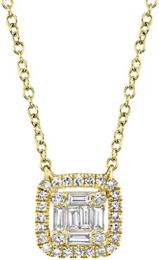 Ron Hami 14K Yellow Gold Diamond Square Pendant Necklace - 0.22 ctw at Nordstrom Rack