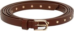 Daysiie Studded Leather Belt Tan