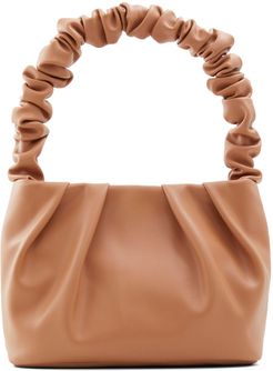 Terrie Faux Leather Shoulder Bag - Brown