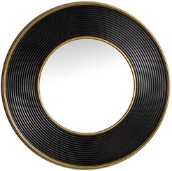Willow Row Large Gold And Black Metal Rimmed Wall Mirror - 35" X 35" at Nordstrom Rack
