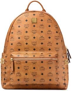 Medium Stark Visetos Coated Canvas Backpack - Brown