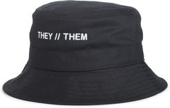 They//them Bucket Hat - Black