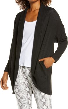 Cocoon Waffle Knit Cardigan