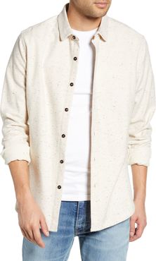 Jaxon Regular Fit Button-Up Neppy Flannel Shirt