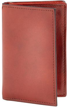 Old Leather Gusset Wallet - Brown