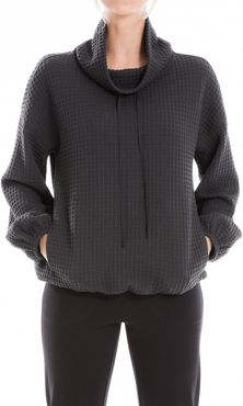 Max Studio Funnel Neck Waffle Knit Pullover at Nordstrom Rack