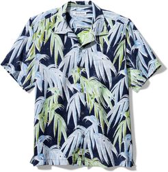 Perfect Palm Day Short Sleeve Linen Button-Up Shirt