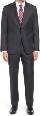 Big & Tall Hickey Freeman Infinity Classic Fit Solid Wool Suit