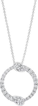 Eclipse Diamond Yin Yang Diamond Pendant Necklace