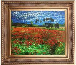 Overstock Art Field of Poppies Framed Oil Reproduction of an Original Painting by Vincent Van Gogh at Nordstrom Rack