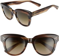 Sophia 52mm Polarized Square Sunglasses - Hazy Taupe/ Moss