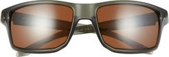 61mm Square Sunglasses - Olive Ink/ Prizm Tungsten