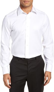 Big & Tall David Donahue Trim Fit Twill French Cuff Tuxedo Shirt