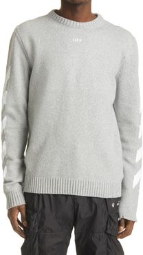 Arrow Intarsia Cotton Blend Sweater
