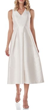 Maxime Pleat Flare Cocktail Dress