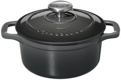French Home Chasseur French 1-Quart Enameled Cast Iron Round Dutch Oven - Caviar Grey at Nordstrom Rack