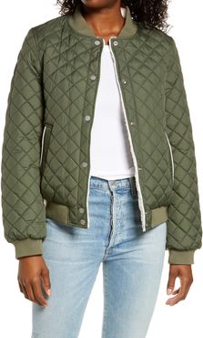 UGG Reversible Quilted & Faux Shearling Bomber Jacket